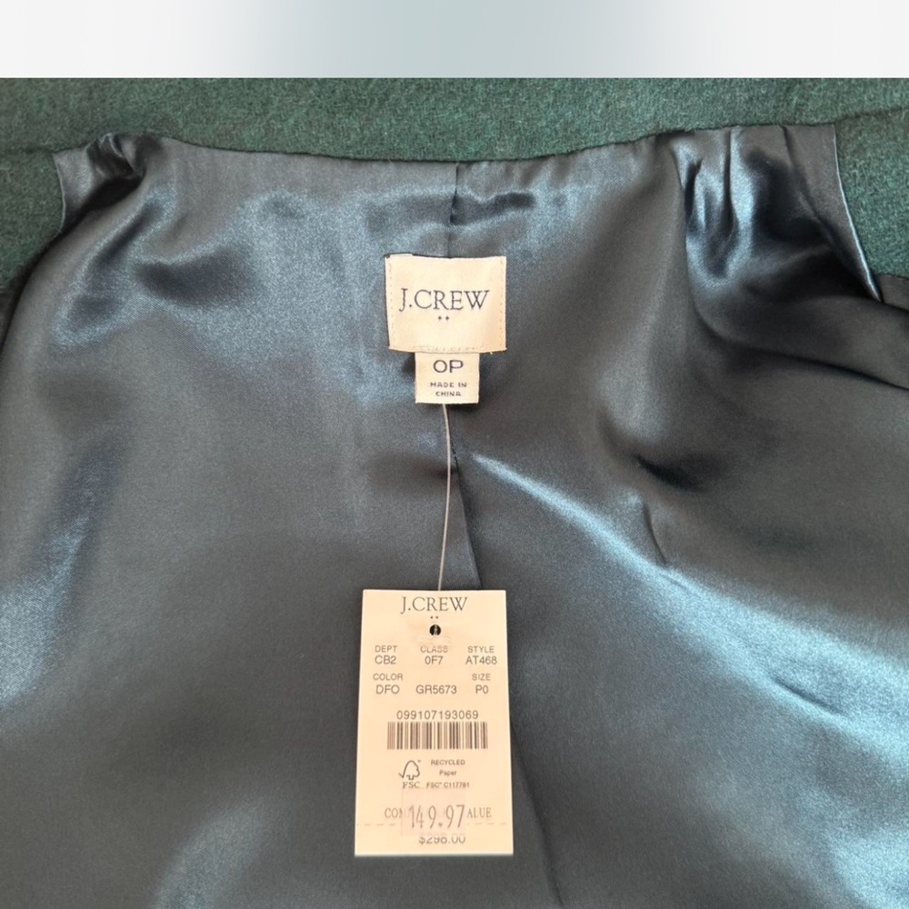 J.Crew lady day coat - Picture 2 of 2